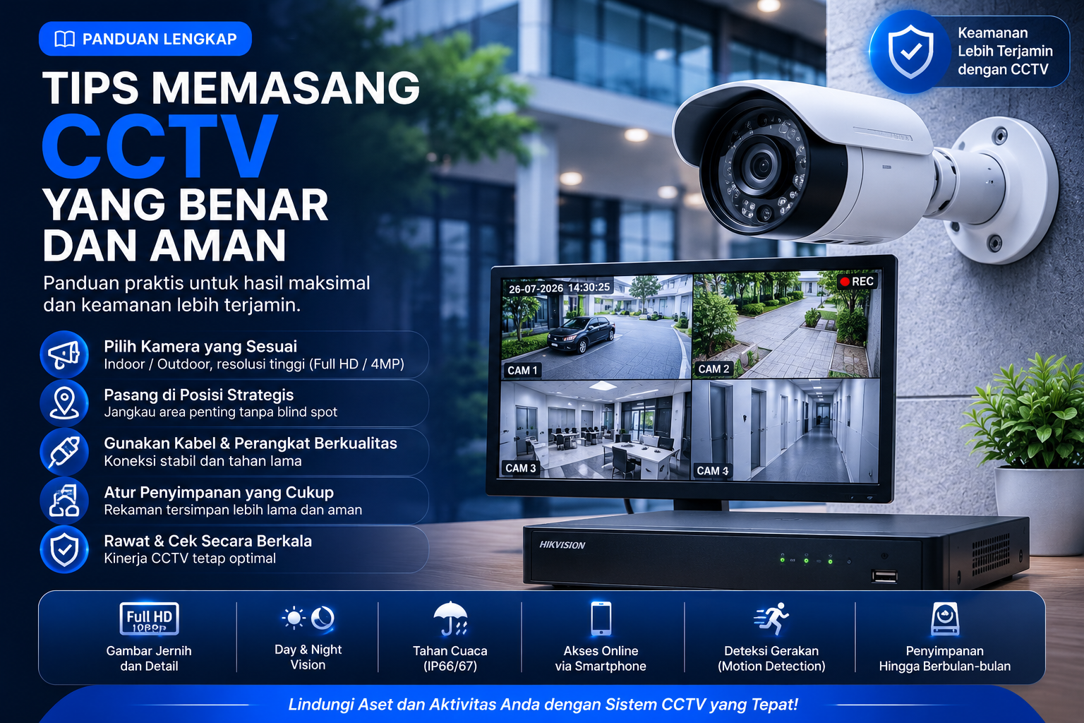 Tips Memasang CCTV yang Benar